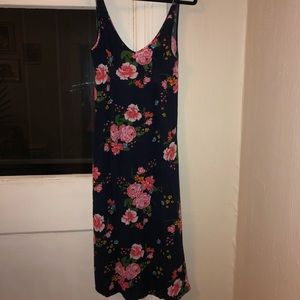 Free people floral ankle length dress